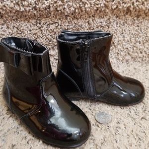 Janie and Jack pattern kids/toddler boots with bow